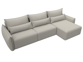 Диван угловой Лига-051 НПБ Лонг угол универсальный, рогожка Амур