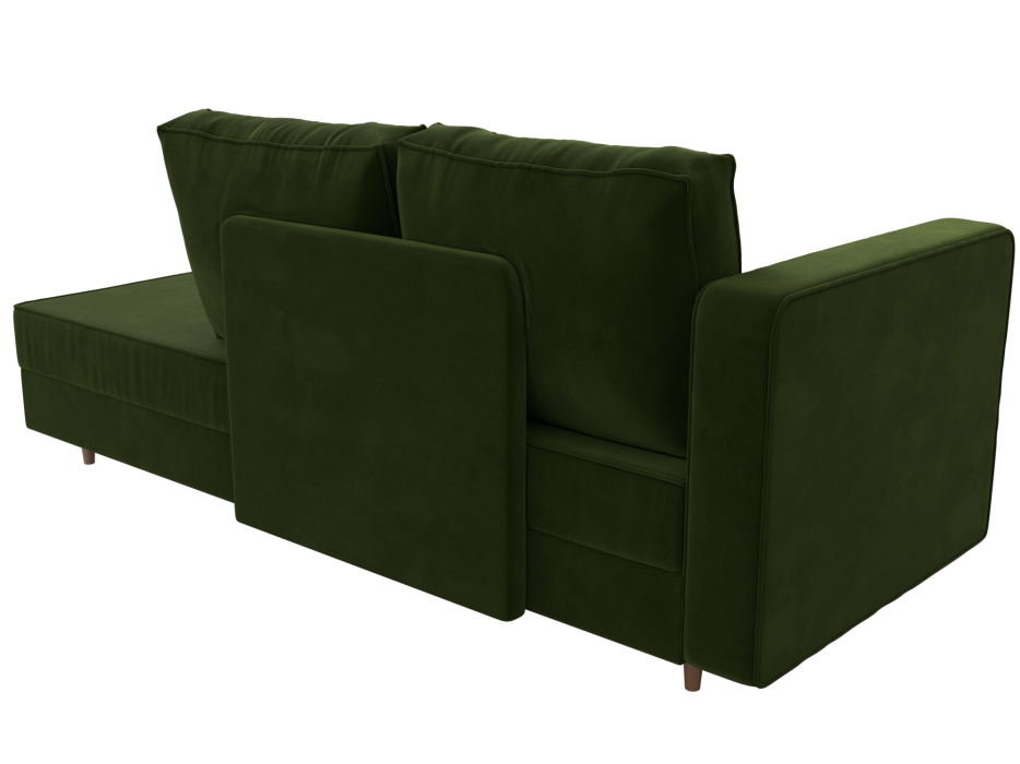 Кушетка кровать, Кушетка Прайм, микровельвет, левый угол