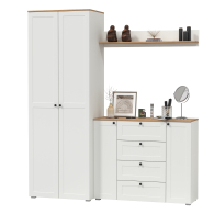 Прихожие, Платяной шкаф с большим комодом и навесной полкой Остин