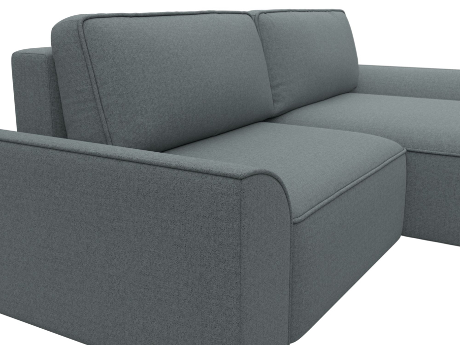 Диваны угловые в гостиную, Диван угловой Лига-048 НПБ, рогожка Амур