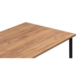 Деревянный стол Лиман 140 х 80 (черные ноги)