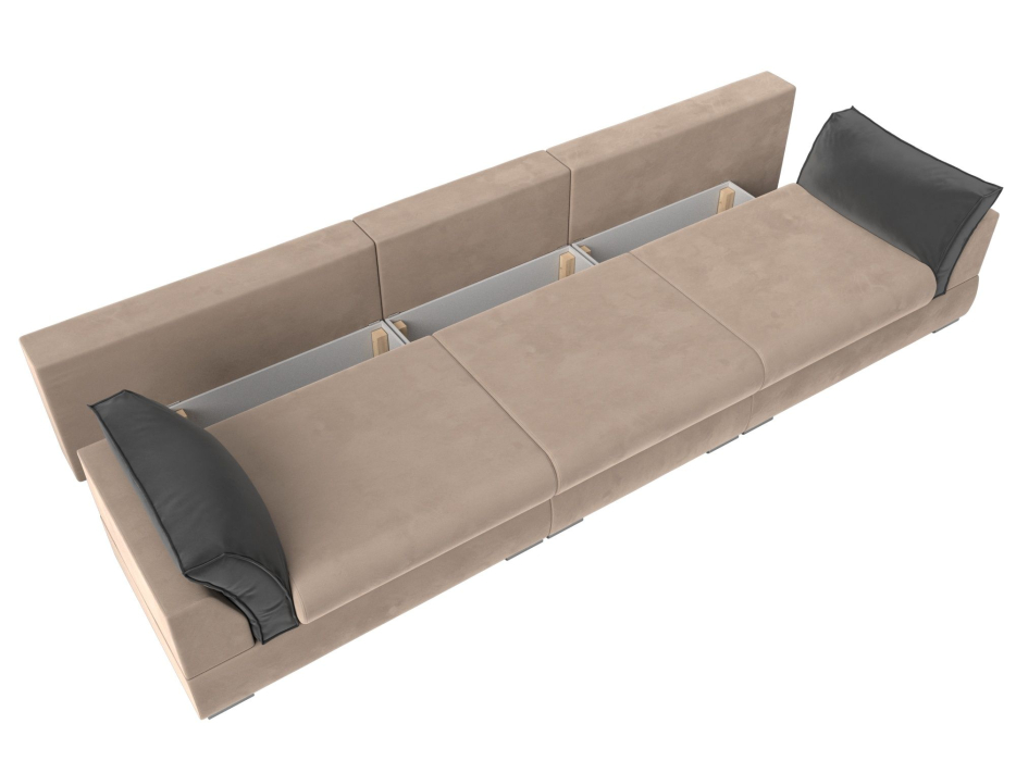 Диваны прямые кухонные, Прямой диван Пекин Long, велюр