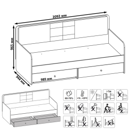 Вуди 11.02 Кровать