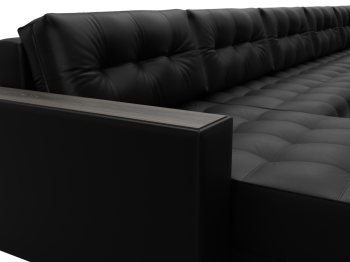 Диван П-образный с декором Лига-049 НПБ Мегалонг, велюр TOWER