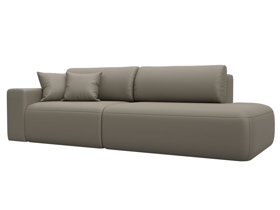 Диваны еврокнижки, Диван прямой Лига-036 НПБ Модерн подлокотник слева, экокожа GRIFON