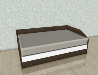 Модульная система Карина Кровать КР-119 Гикори Джексон Темный