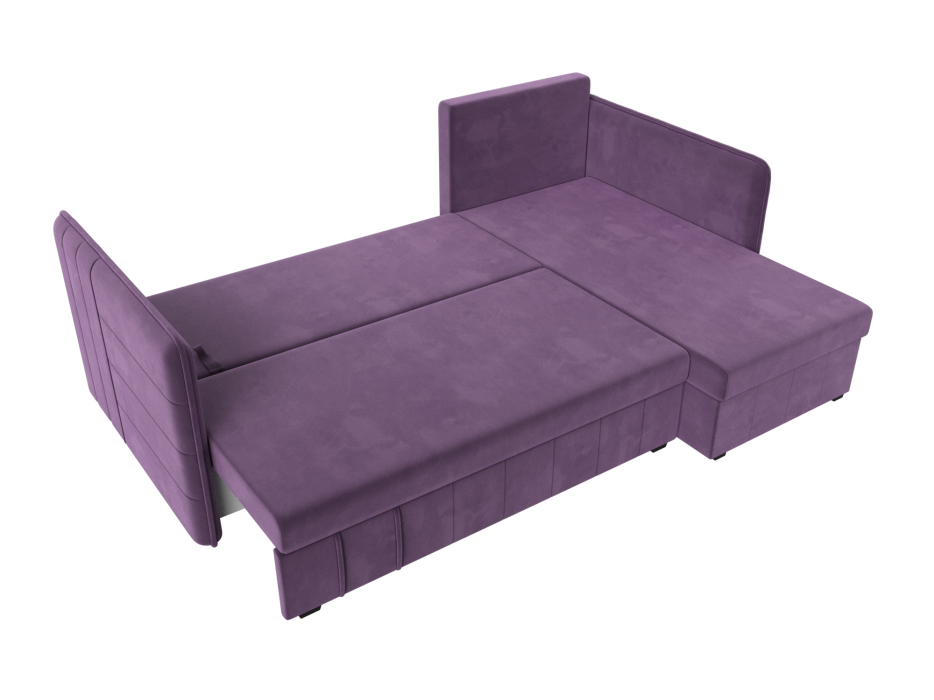 Диваны угловые в гостиную, Диван угловой Слим универсальный угол, микровельвет