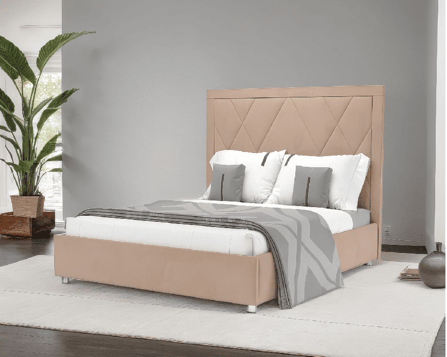 Мягкая кровать, Кровать Треви 160 см (Велюр)