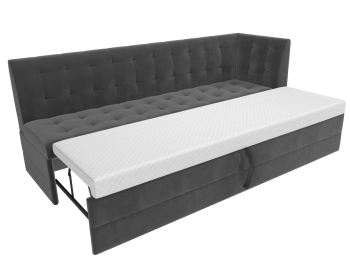 Кухонный диван Бриз с углом справа, велюр