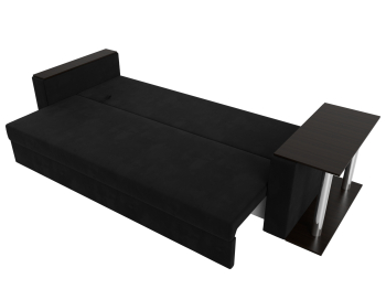 Диван прямой Атланта со столом справа, микровельвет