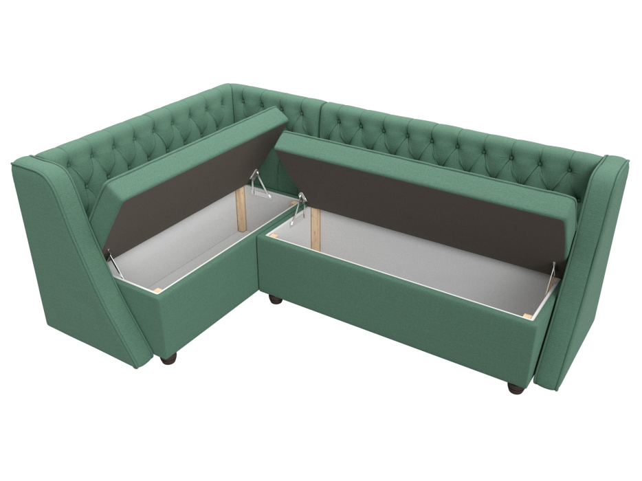 Кухонные уголки, Диван кухонный угловой Лофт левый угол, рогожка Амур