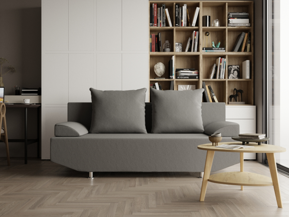 Диваны с ящиком для белья, Прямой диван Сити ППУ, велюр