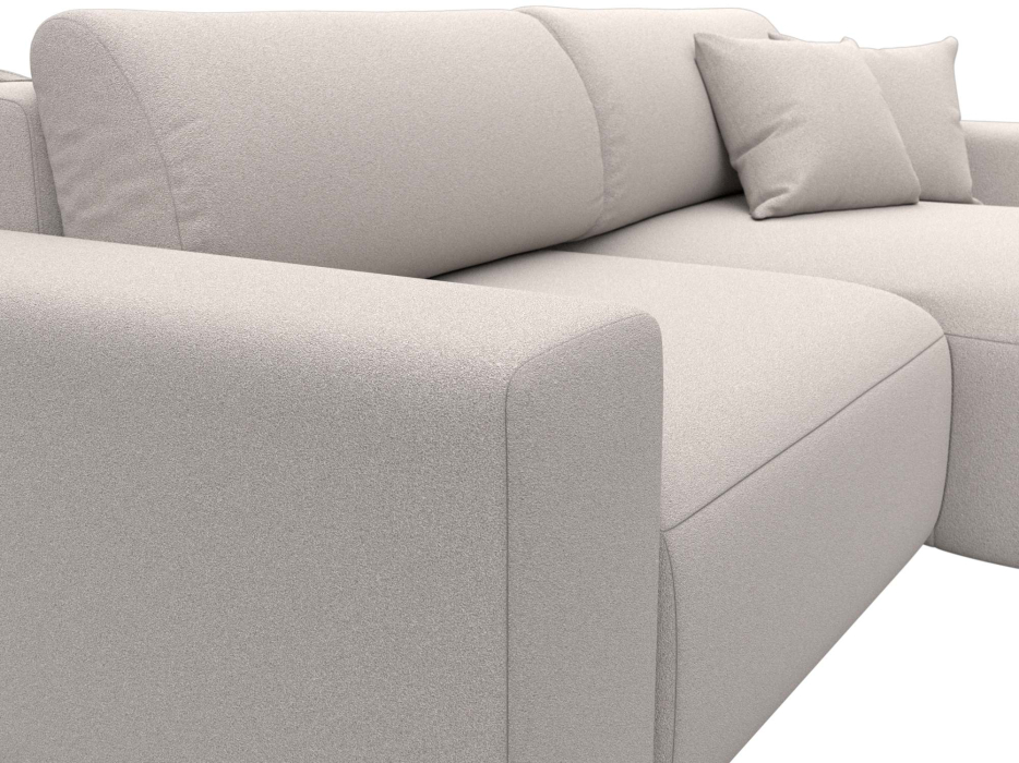 Диваны угловые в гостиную, Диван угловой Лига-036 НПБ Классик правый угол, замша JOLY