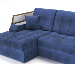 Угловой диван-кровать Лас-Вегас левый, шенилл