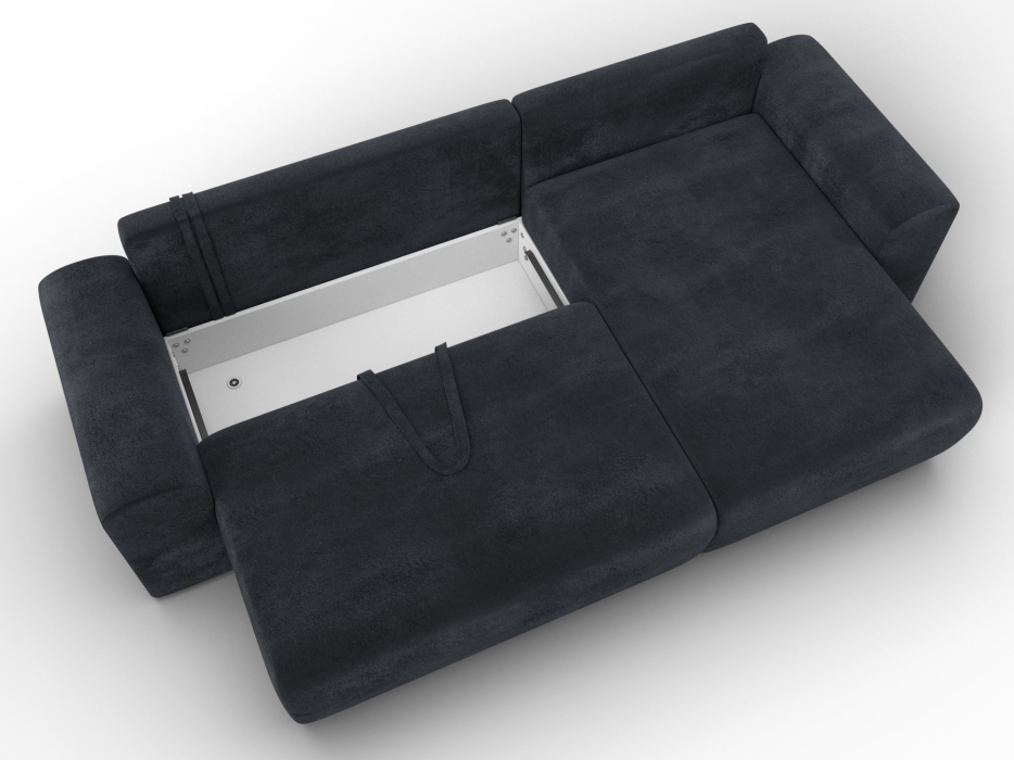 Диваны угловые в гостиную, Диван угловой Лига-099 угол универсальный, велюр TOWER