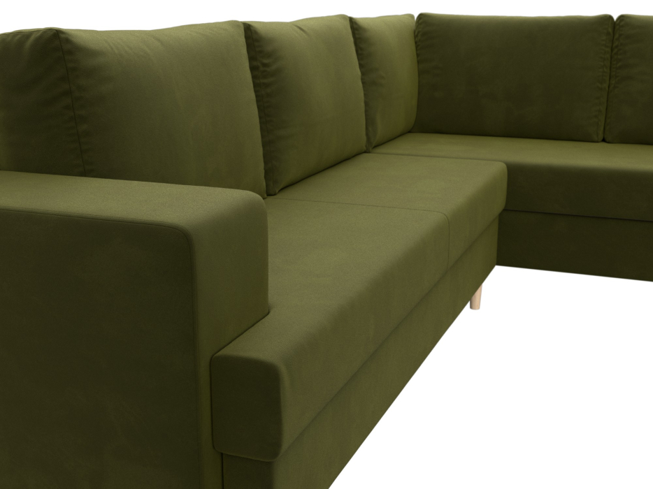 Диваны угловые в гостиную, Диван угловой Сильвана правый угол, микровельвет