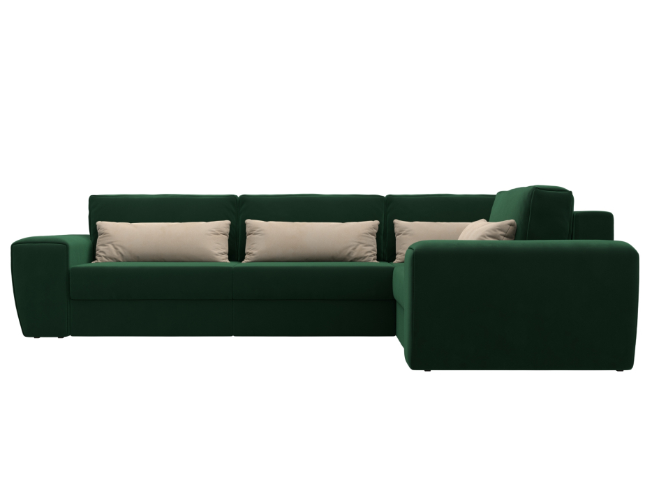 Диваны угловые в гостиную, Диван угловой Лига-008 Long правый, велюр