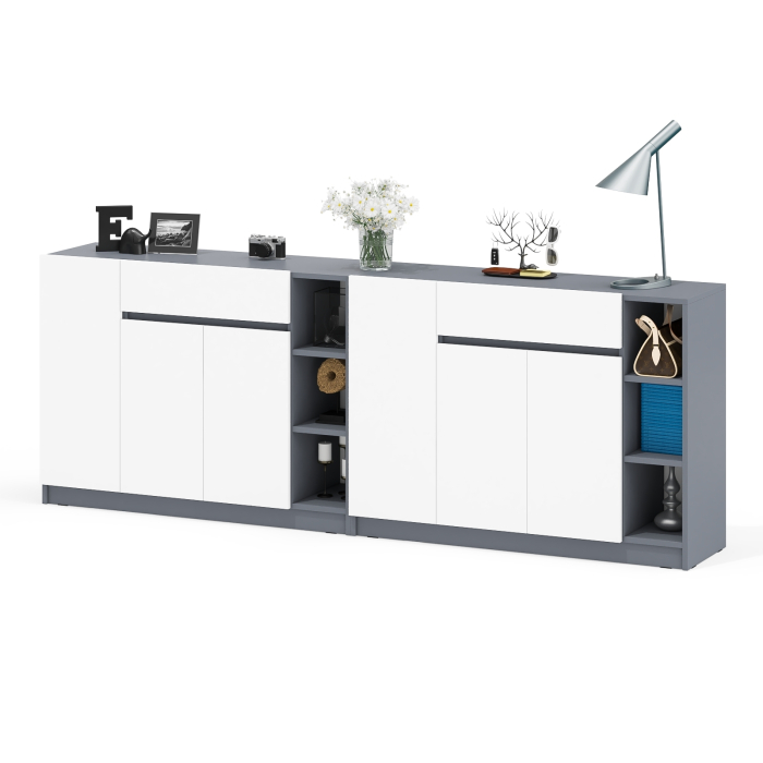 Комоды, Широкая тумба-комод РВК 116 с нишами, дверками и ящиками