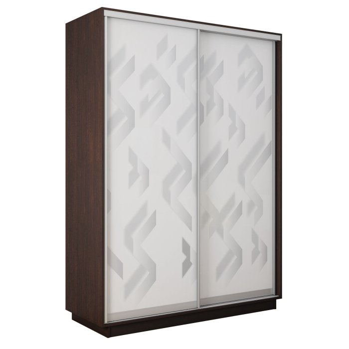 Шкафы-купе 2-х дверные, Шкаф-купе Экспресс 2-х дверный Фотопечать Ленты Стекла 120х60х240