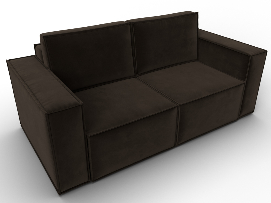 Диваны кровати со спальным местом, Диван прямой Куба мини, микровельвет