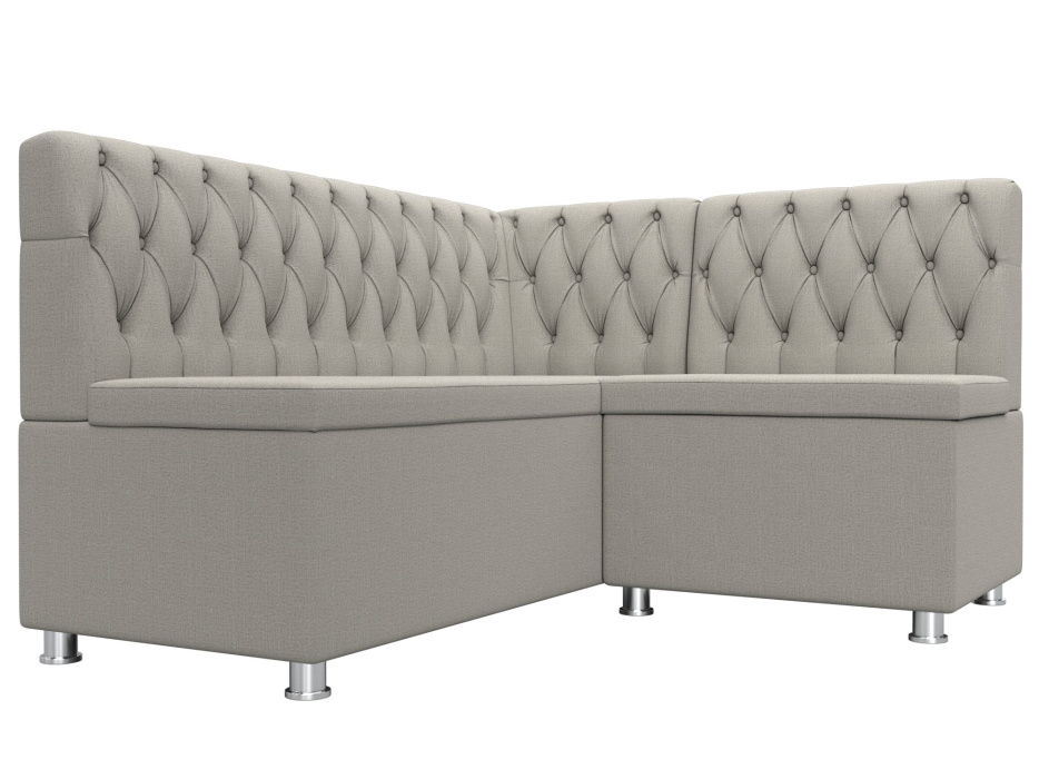 Кухонные уголки, Диван кухонный угловой Мирта правый угол, рогожка Амур