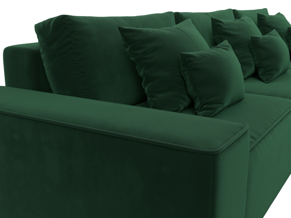 Диваны угловые в гостиную, Диван угловой Лига-074 угол универсальный, велюр SEVEN