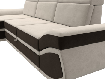 Диван угловой Лига-032 левый угол, микровельвет