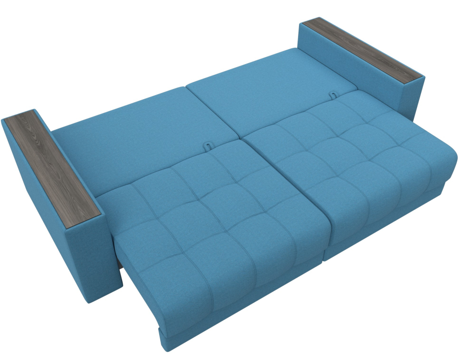 Диваны еврокнижки, Диван прямой с декором Лига-049 НПБ, рогожка Амур