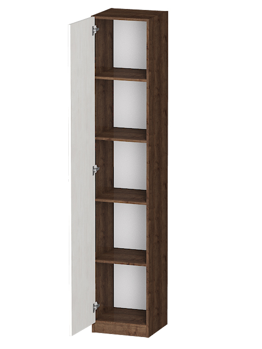 Для одежды, Распашной шкаф Лайф с полками 40*40*215 Дуб экспрессив