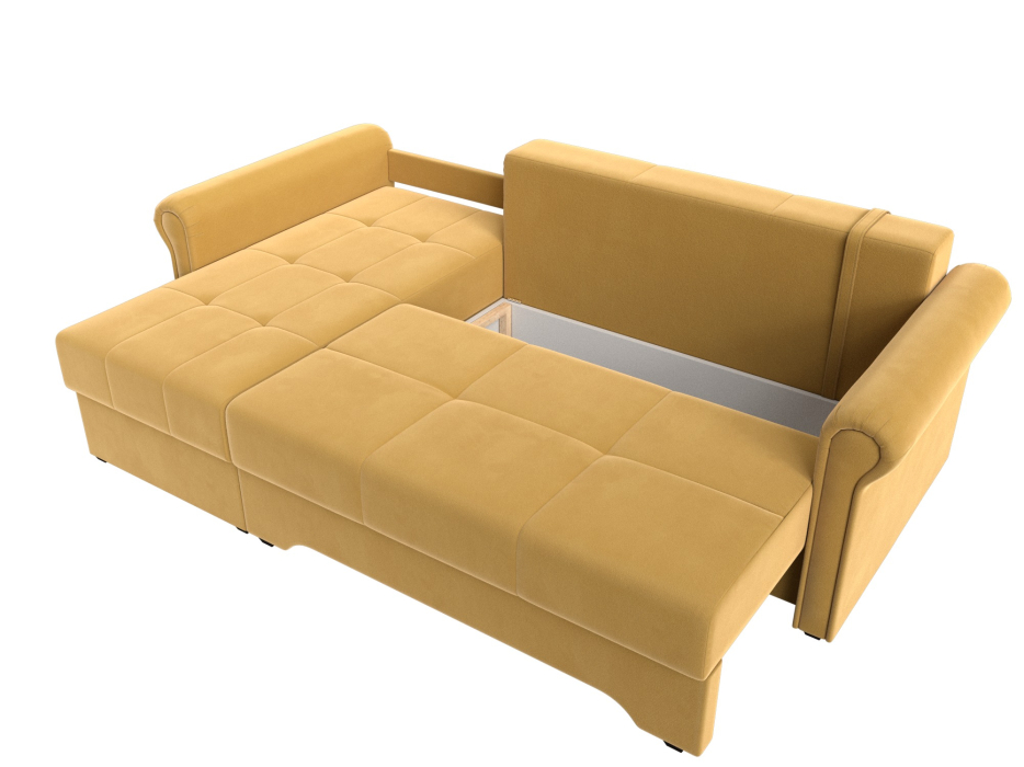 Диваны угловые в гостиную, Угловой диван Леон левый угол, микровельвет