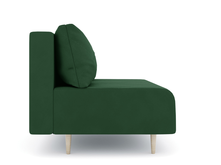 Дизайнерские диваны для гостиной, Диван прямой нераскладной Милли мини 2-х  местный без подлокотников, велюр