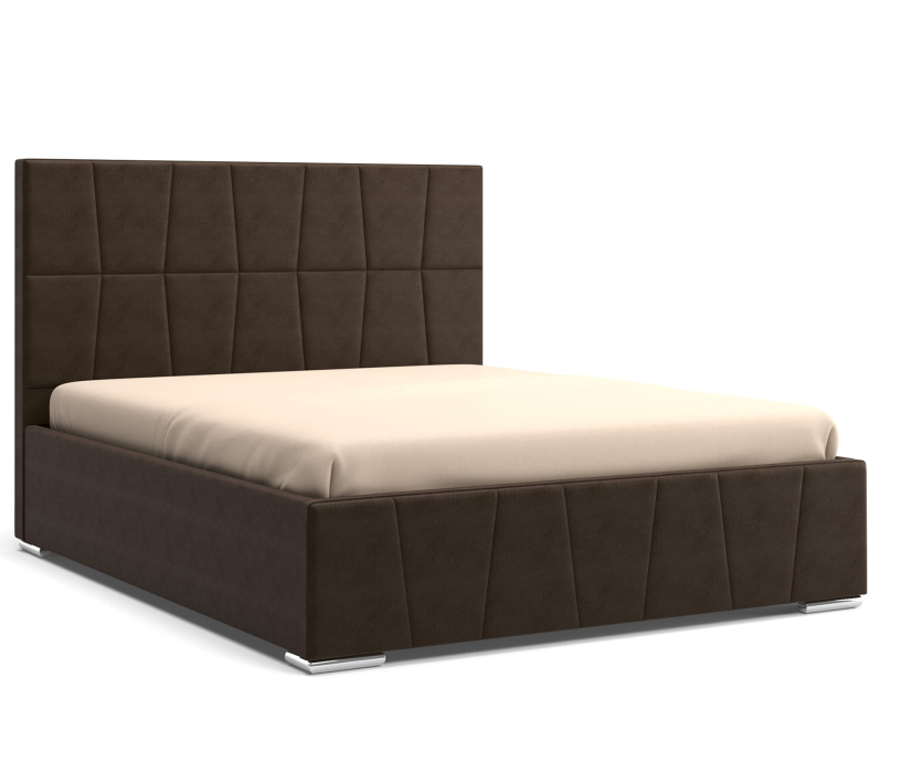 Кровати 180х200, Кровать Пассаж (180х200) с ПМ, Велюр