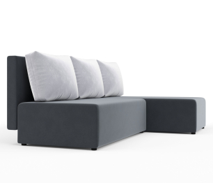 Угловой диван-кровать Рим, велюр