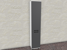 Шкафы пеналы, Модульная система Грейс Шкаф ШК-5076  Снежный Ясень