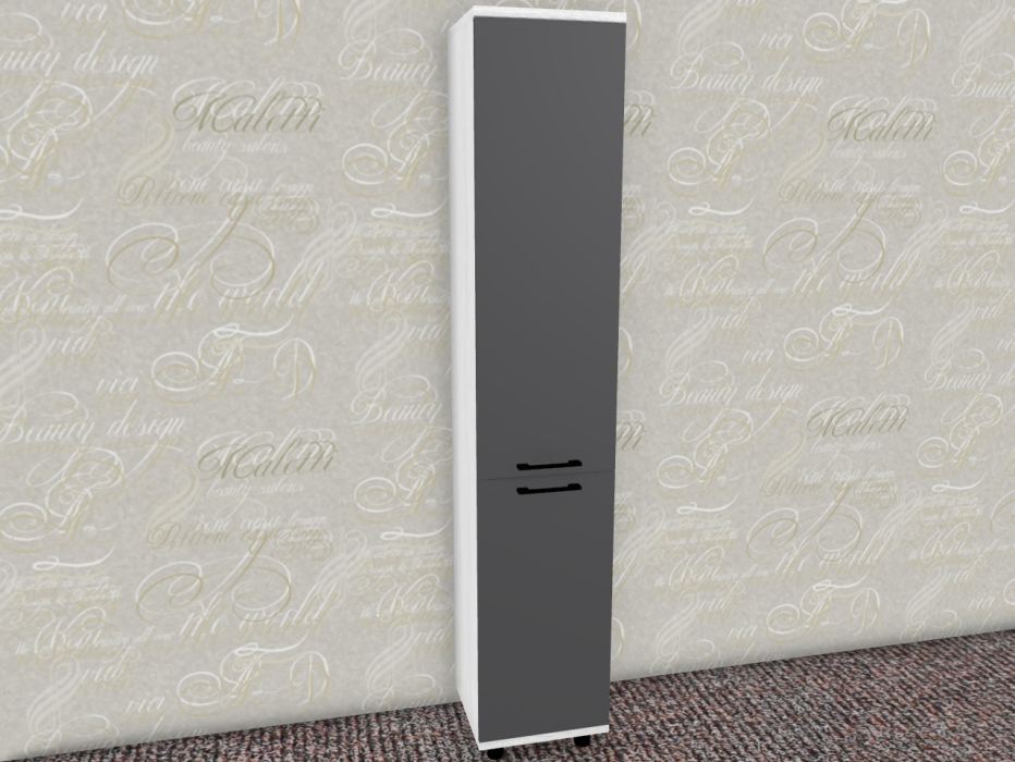 Шкафы пеналы, Модульная система Грейс Шкаф ШК-5076  Снежный Ясень