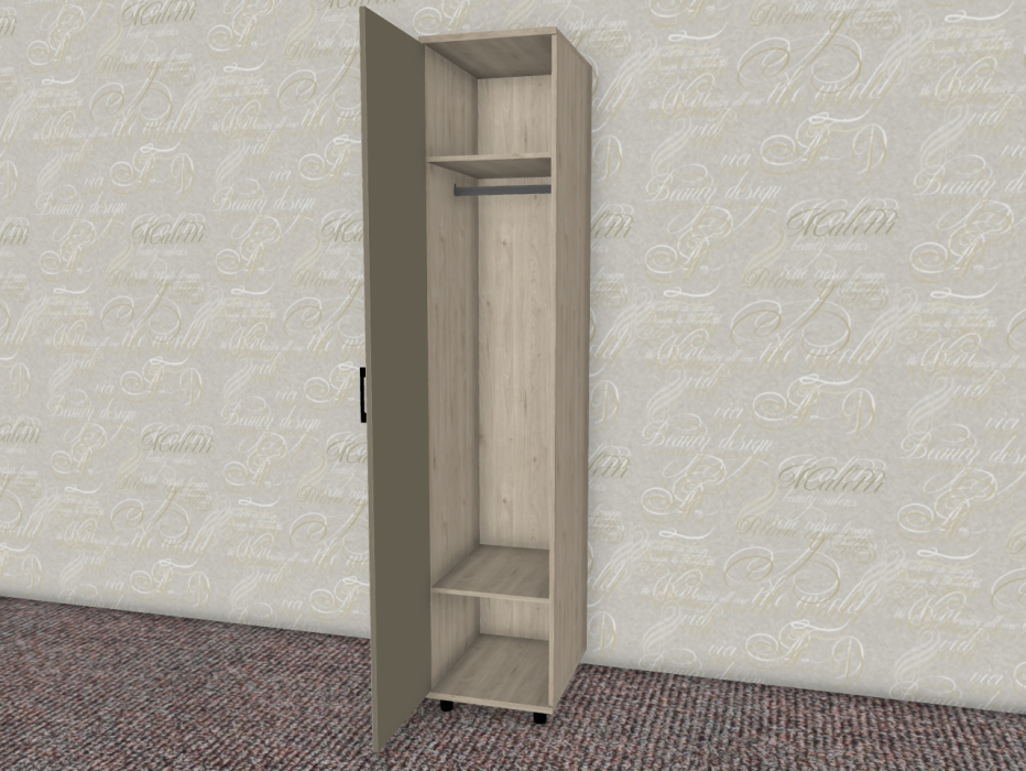 Шкафы одностворчатые, Модульная система Грейс Шкаф ШК-5027  Гикори Джексон Светлый