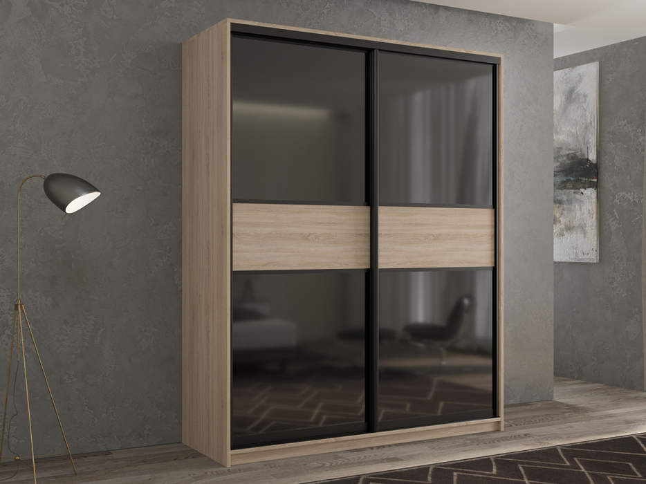 Шкафы-купе 2-х дверные, Шкаф-купе 2х дверный Кааппи 12 160х45