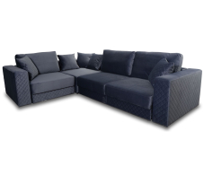 Диваны угловые в гостиную, Угловой диван-кровать Бергер велюр