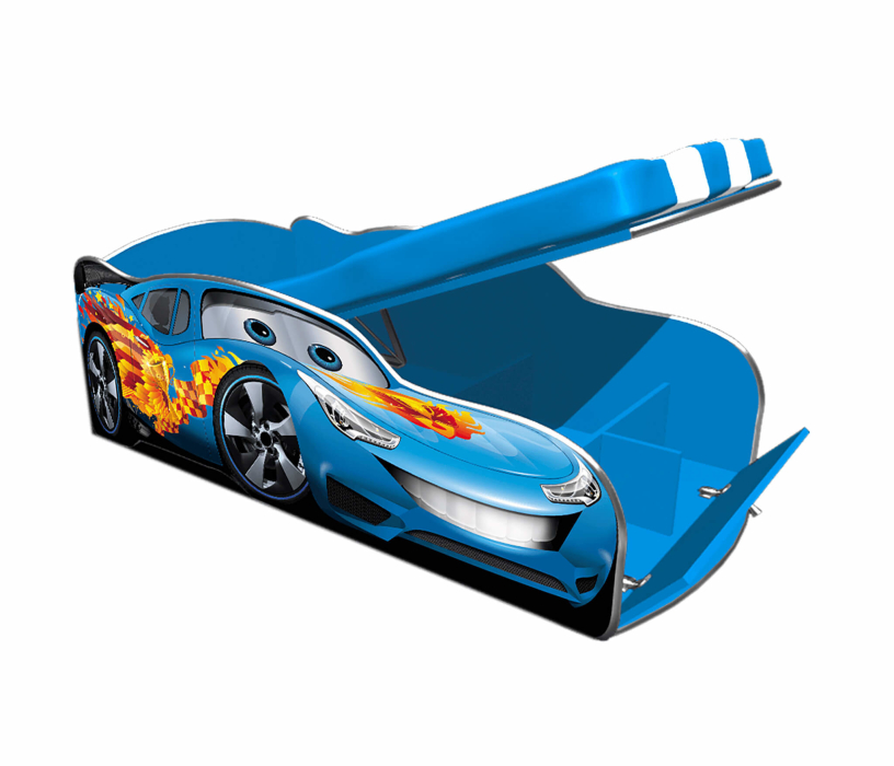 Кровати - машины, Кровать машина детская ФОРМУЛА СИНЯЯ 4.0 - 160см