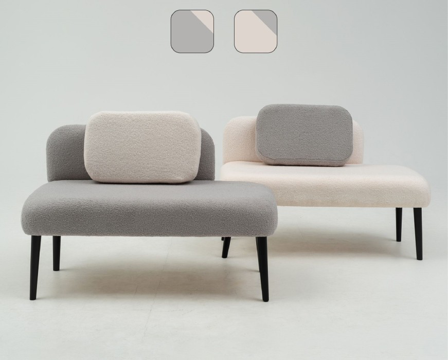 Банкетка в прихожую, БСС Банкетка со смещенной спинкой