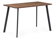 Обеденные столы, Стол деревянный Тринити Лофт 120 25 мм  (матовый черный)