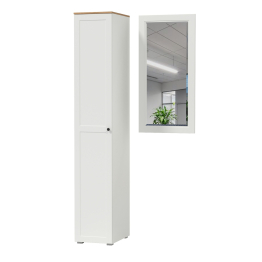 Шкаф-пенал с зеркалом Остин