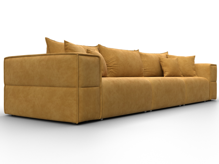 Диваны еврокнижки, Диван прямой Лига-058 НПБ Лонг, велюр BRUT