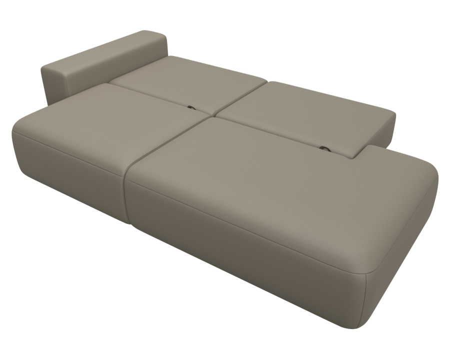 Диваны еврокнижки, Диван прямой Лига-036 НПБ Модерн подлокотник слева, экокожа GRIFON