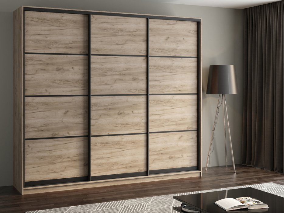 Шкафы-купе, Шкаф купе 3-х дверный АЙСБЕРГ ЛОФТ 250 