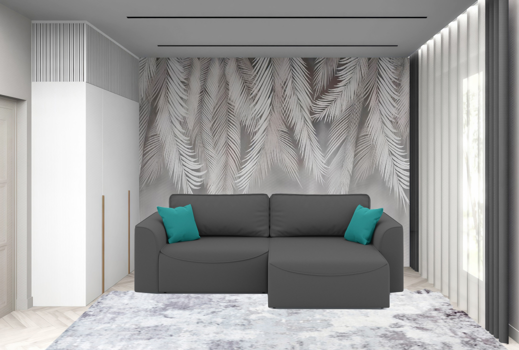 Мягкая мебель, Диван-кровать угловой Рафаэль еврокнижка НПБ, велюр