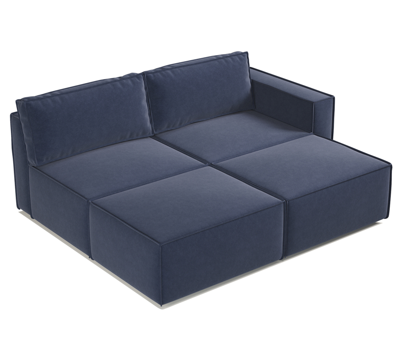 Диваны угловые в гостиную, Диван модульный Шарм 25 211х170х70 см, левый, велюр