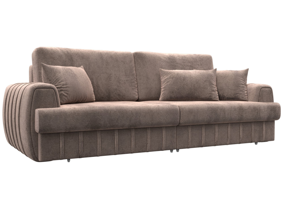 Диваны еврокнижки, Диван прямой Лига-057 НПБ, велюр TOWER