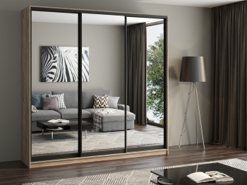 Шкаф купе 3-х дверный АЙСБЕРГ ЛОФТ 240 /зеркало