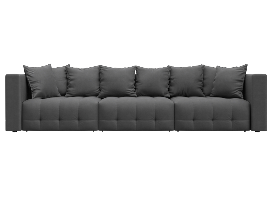 Дизайнерские диваны для гостиной, Диван прямой Лига-052 НПБ Лонг, замша JOLY